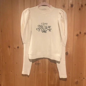 ULLA JOHNSON Philo New York puff sleeve crewneck